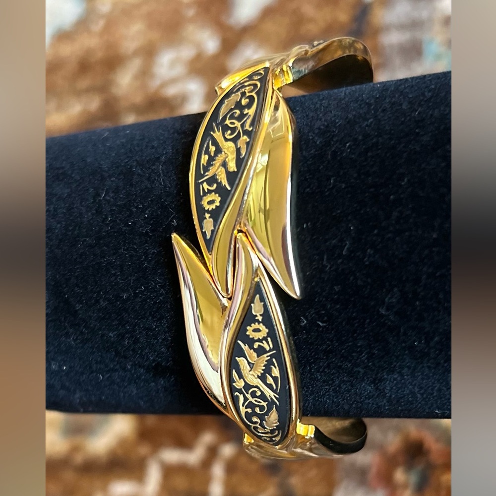 Damascene Toledo Gold Bird Bracelet EUC